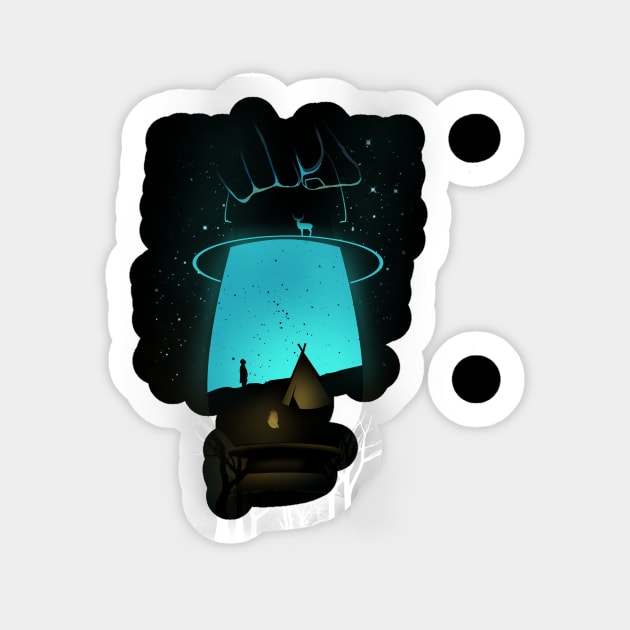 Lamp-camp Sticker by chestbox